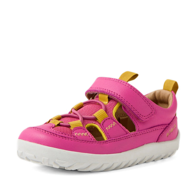 Bobux IW Iwalk Rocky Rose Violet Bright Pink Closed Toe Sandal Barefoot