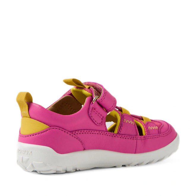 Bobux IW Iwalk Rocky Rose Violet Bright Pink Closed Toe Sandal Barefoot