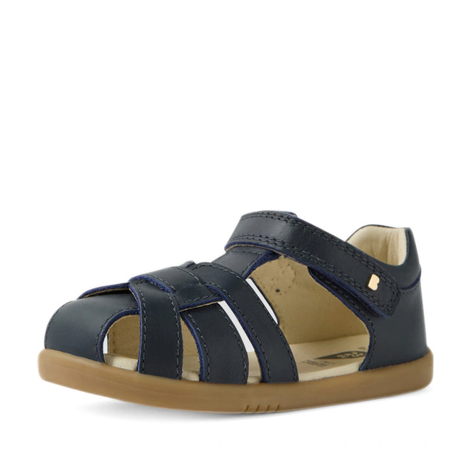 Bobux IWalk Skip Twist Sandal Navy Closed Toe Toddlers