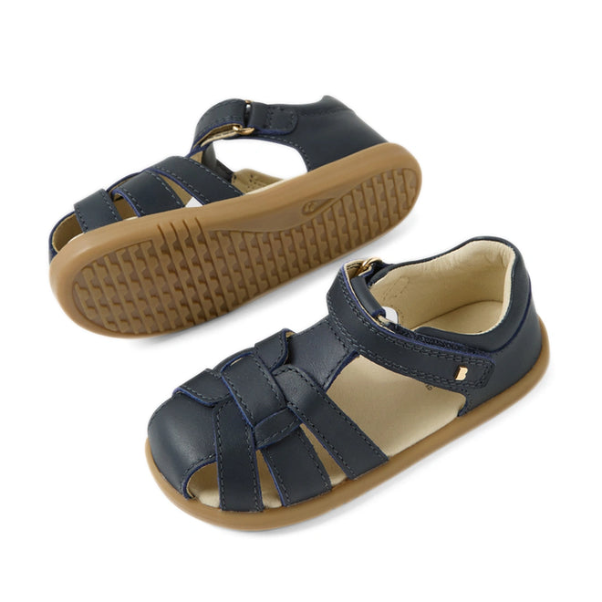 Bobux IWalk Skip Twist Sandal Navy Closed Toe Toddlers