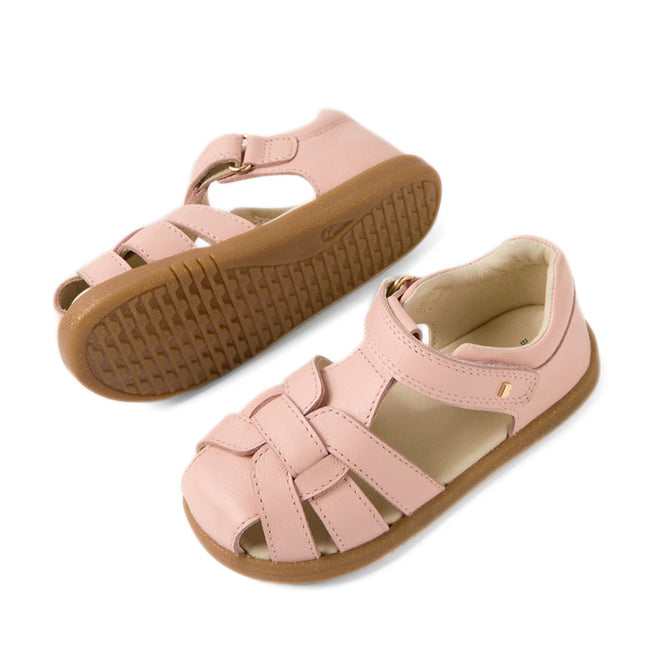 Bobux IWalk Skip Twist Sandal Cameo Rose Pink Closed Toe Toddlers
