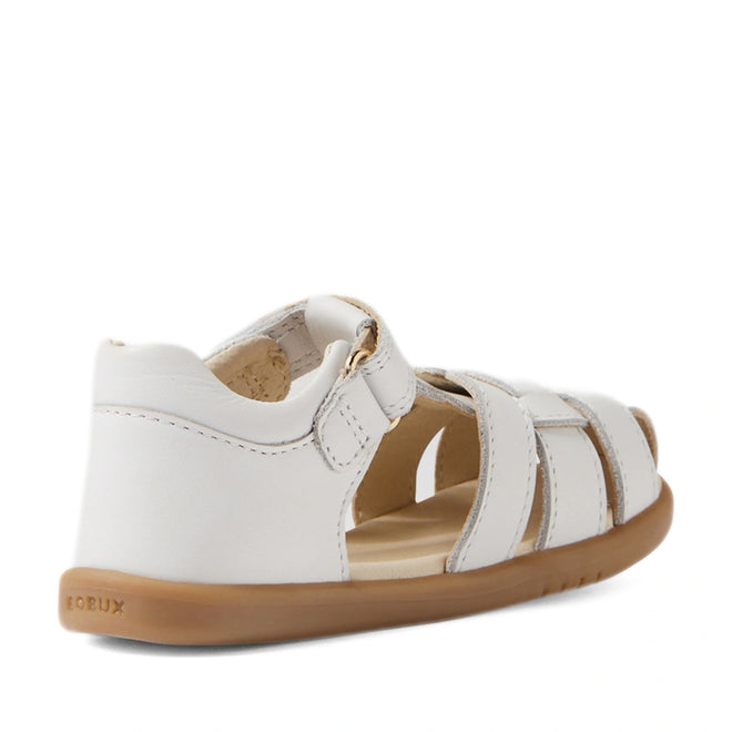 Bobux IWalk Skip Twist Sandal White Closed Toe Toddlers