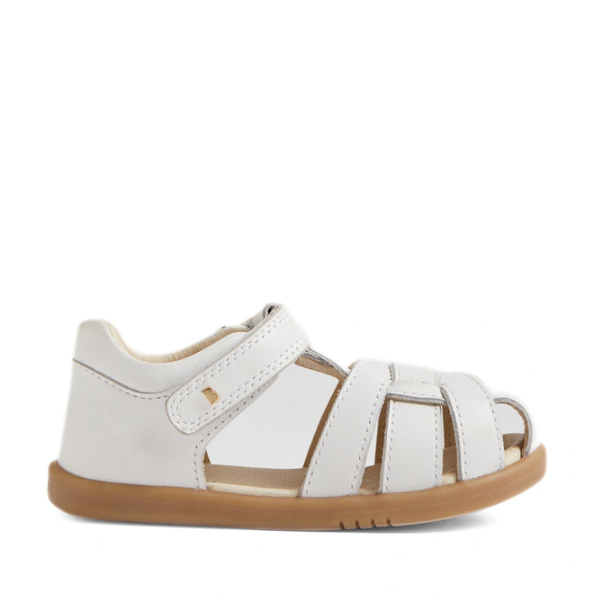 Bobux IWalk Skip Twist Sandal White Closed Toe Toddlers