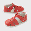 Bobux IWalk Tidal Sandal Grenadine Red Closed Toe Toddlers