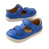 Bobux IW Iwalk Troop Toddlers Leather Sandal Dazzling Blue Barefoot