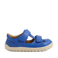Bobux IW Iwalk Troop Toddlers Leather Sandal Dazzling Blue Barefoot