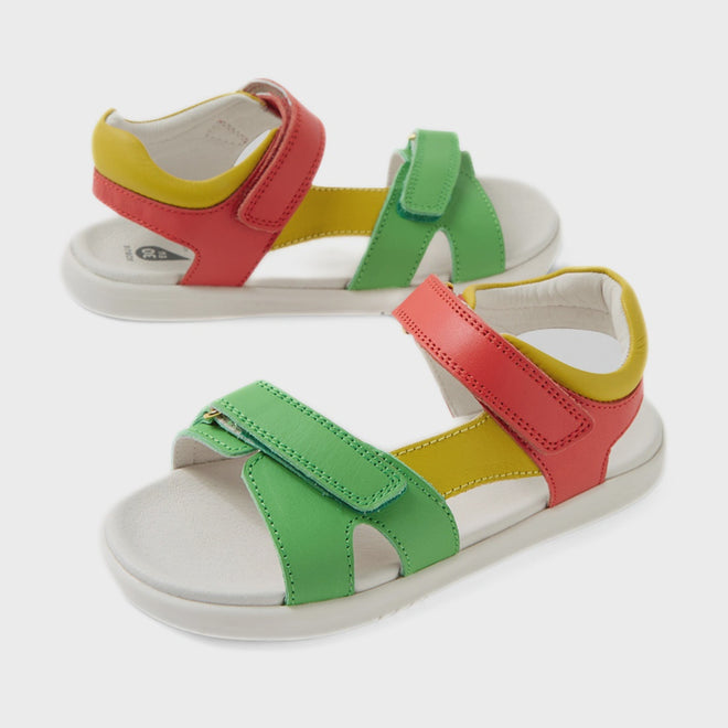 Bobux KP Kids Plus Dune Leather Sandal Grenadine Red