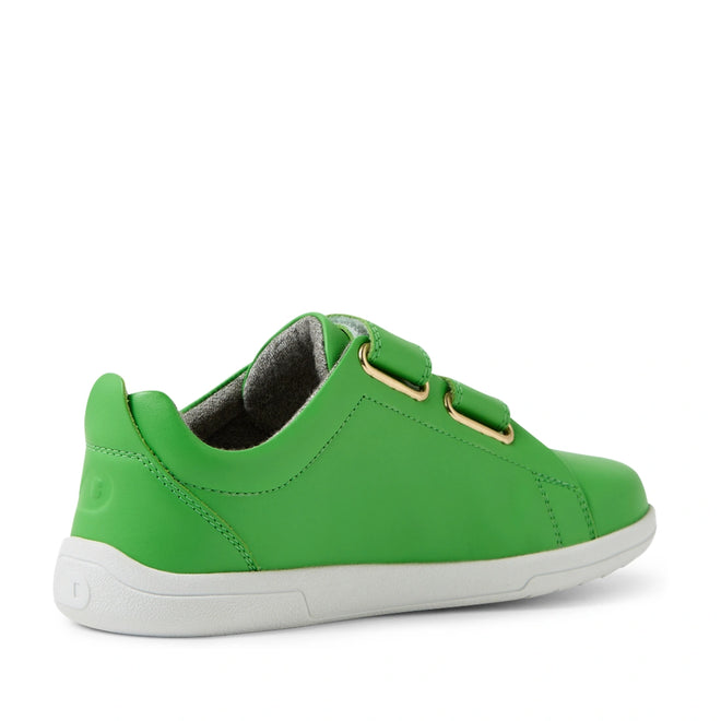 Bobux KP Kids Plus Grass Court 2 II Leather Sneaker Retro Green