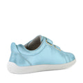 Bobux KP Kids Plus Grass Court 2 II Leather Sneaker Jelly Mint Metallic Blue