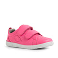 Bobux KP Kids Plus Grass Court 2 II Leather Sneaker Pink Lemonade