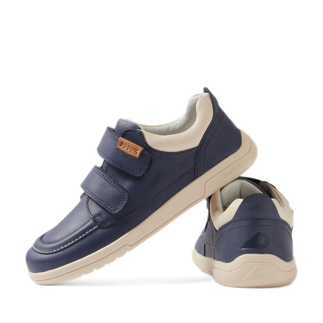 Bobux Kid+ Plus KP Oakley Leather Sneaker Vintage Indigo Blue
