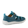 Bobux Kid+ KP Rocky Leather Closed Toe Sandal Mediterranean Green Barefoot