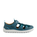 Bobux Kid+ KP Rocky Leather Closed Toe Sandal Mediterranean Green Barefoot