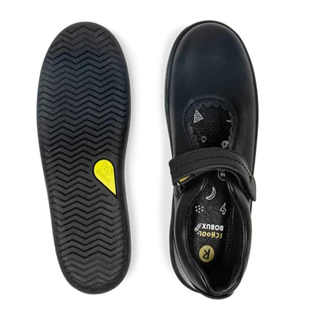 Bobux Kid+ Black School Leather Shoe Journey Mary Jane