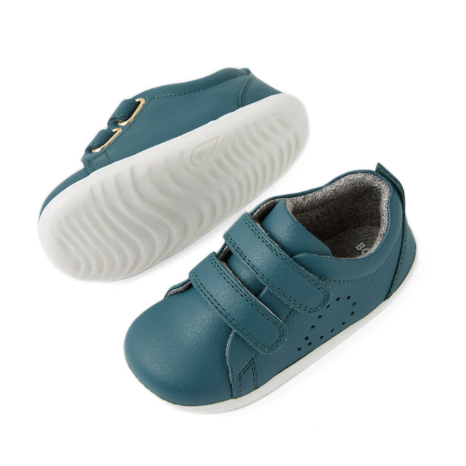 Bobux Step Up Grass Court Trainer Mediterranean Green
