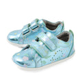Bobux Step Up Grass Court Trainer Jelly Mint Metallic Blue