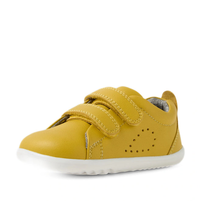 Bobux Step Up Grass Court Trainer Mango Mint Yellow