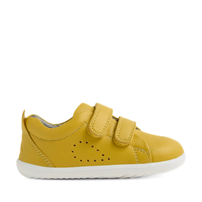 Bobux Iwalk Toddlers Grass Court Mango Mint Leather Trainer