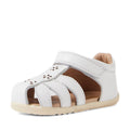 Bobux Step Up Grass Holly First Walker Closed Toe Sandal White