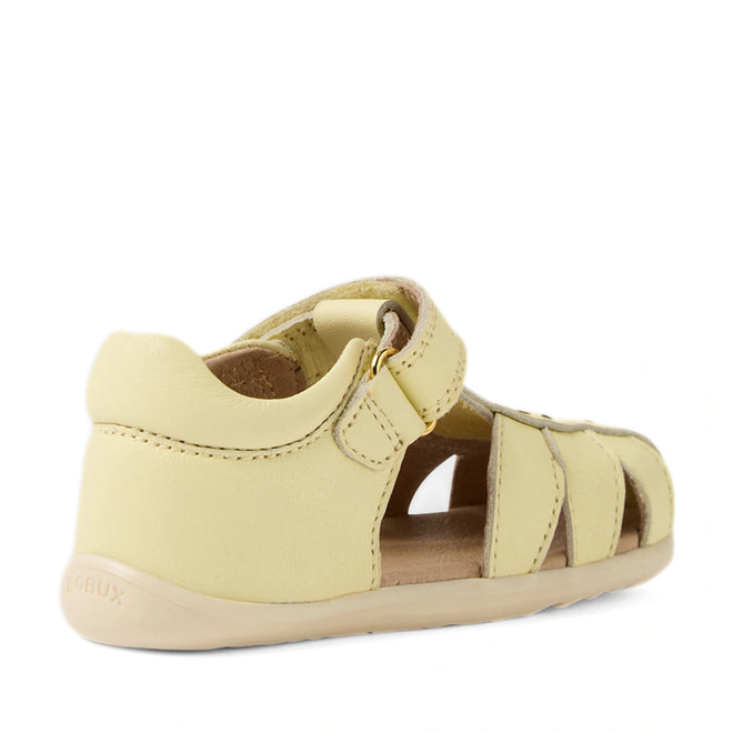 Bobux Step Up Grass Holly First Walker Closed Toe Sandal Wax Yellow