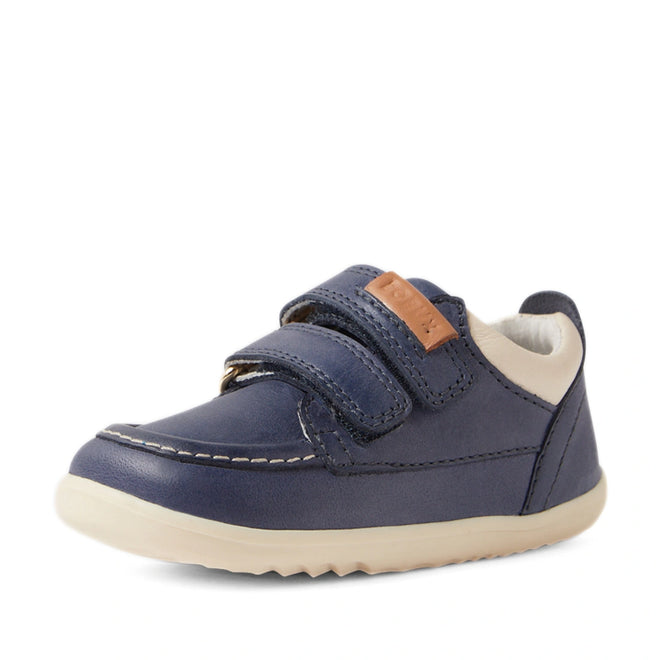 Bobux SU Step Up Oakley Leather Toddlers Sneaker Vintage Indigo