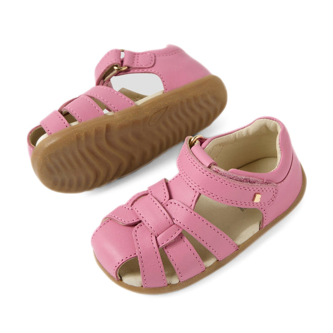 Bobux Step Up Sandal Skip Twist Closed Toe Sandals Cashmere Rose Pink