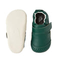Bobux XP Xplorer First Walking Shoes Go Mediterranean Green: pre-walker leather shoes with white non-slip flexible soles, velcro strap, and size 20 EU label—ideal for little explorers taking their first steps., 9420074808820, 9420074808837, 9420074808844, 9420074808950