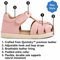 Bobux Step Up Grass Holly First Walker Closed Toe Sandal White