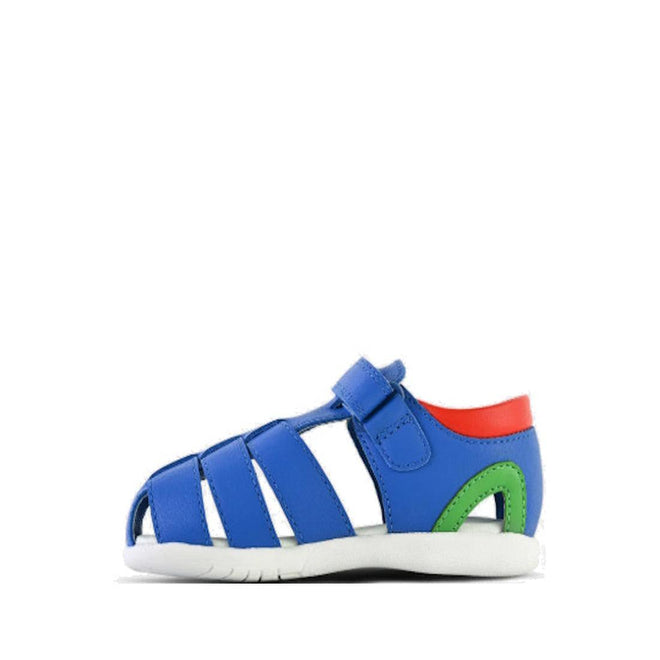 Clarks - Sonny Toddlers Blue Leather Sandal E Average Width