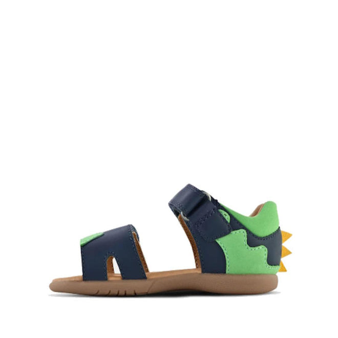 Clarks - Spence Toddlers Navy Leather Sandal E Average Width