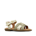 Clarks - Girls Halsey Gold Sandals E Average Width