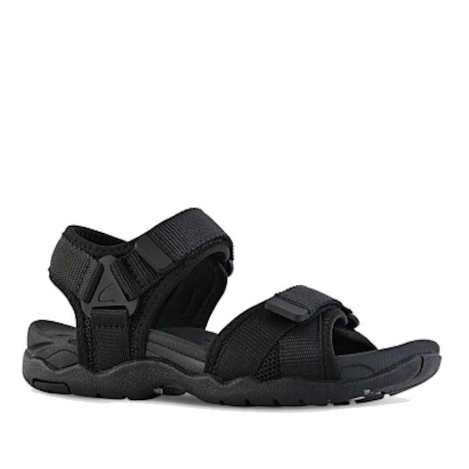 Clarks Kids Theo Black School Sandal