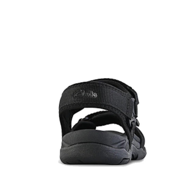 Clarks Kids Theo Black School Sandal