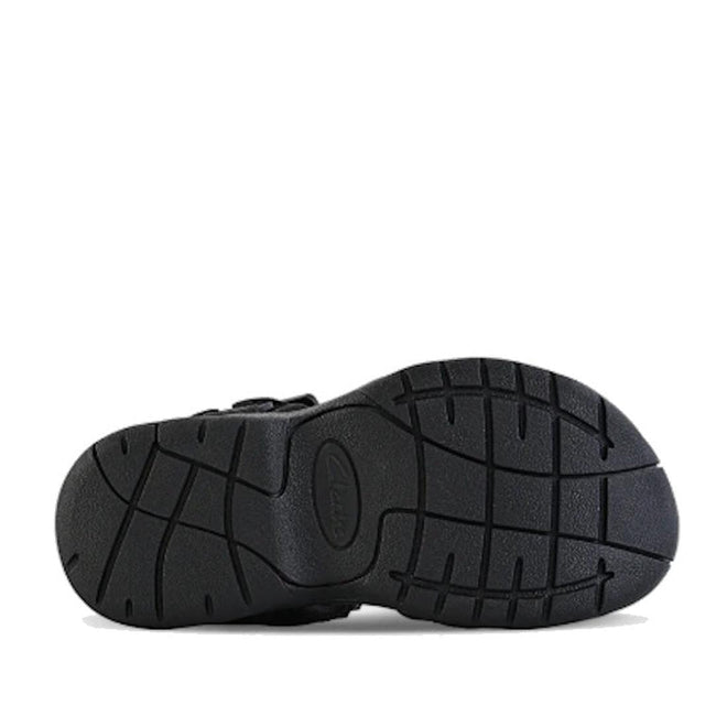 Clarks Kids Theo Black School Sandal