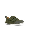 Clarks Toddlers Melvin Leather Sneaker Shoe Olive D Narrow Width