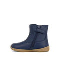 Clarks Kids Marcela Leather Boot Navy D Width Narrow