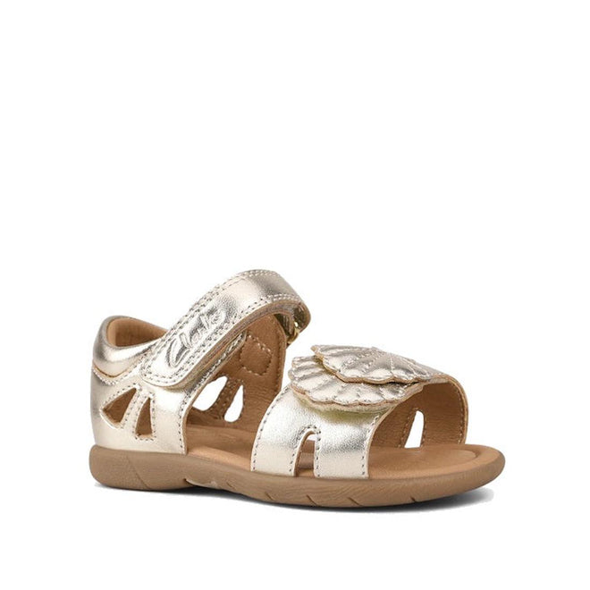 Clarks - Sierra Toddlers Gold Leather Sandal E Average Width
