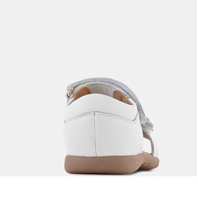 Clarks - Soleil Toddlers White Leather Sandal D Narrow Width