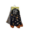 Socks Columbine 3 Pack Floral Navy