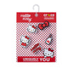 Crocs Jibbitz 5 Pack - Hello Kitty Red/White