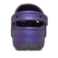 Womens Crocs - Classic Glitter PLATFORM Clog Dark Iris Purple