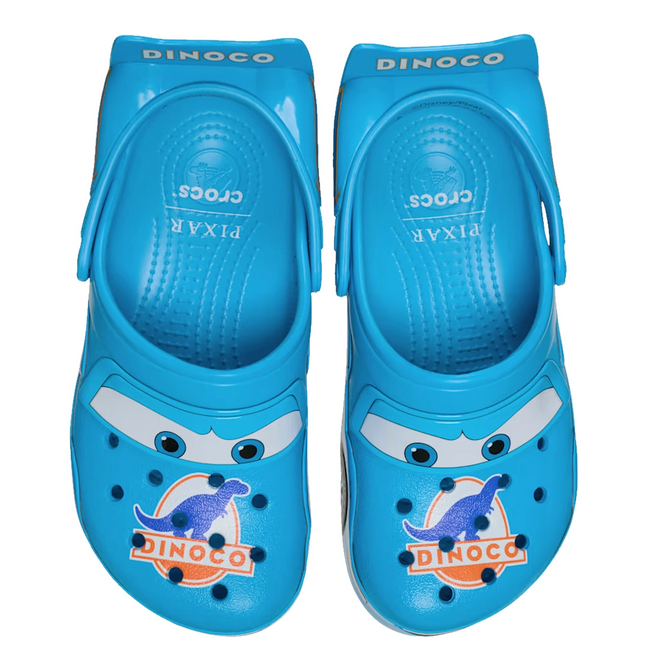 Crocs Adults Classic Clog Lightning McQueen Dinoco Sandals Blue