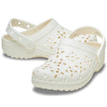 Crocs - Classic Floral Cut Outs Clog Chalk Off White Adults