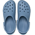 A pair of Crocs Classic Clog Astro Blue Adults Unisex, shown from above on a white background, features ventilation holes across the top and an adjustable heel strap—ideal for those looking for a blend of style and comfort., 53294, 198445438936, 198445438943, 198445438950, 198445438967, 198445438974, 198445438820, 53301, 53302