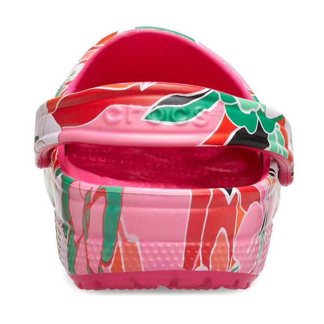 Crocs - Classic Clog Woodcut Floral Dragonfruit Bright Pink Adults