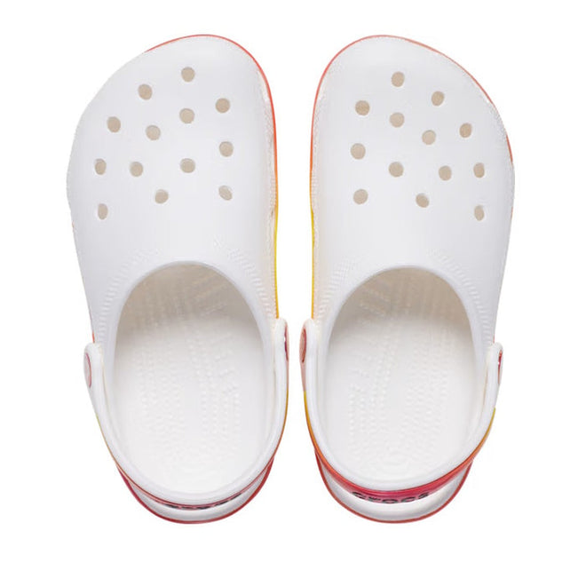 Crocs Kids - Classic Clog Reflector White Multi - Junior Youths Sizes