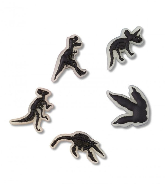 Crocs Jibbitz 5 Pack - Glow In The Dark Dino