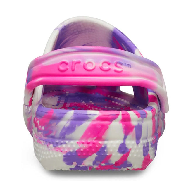 Crocs Kids - Youths Glow Marbled Classic Clog Pink Crush Multi