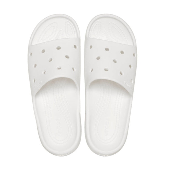 Crocs Classic Slide V2 White - Adult CLEARANCE Not Returnable