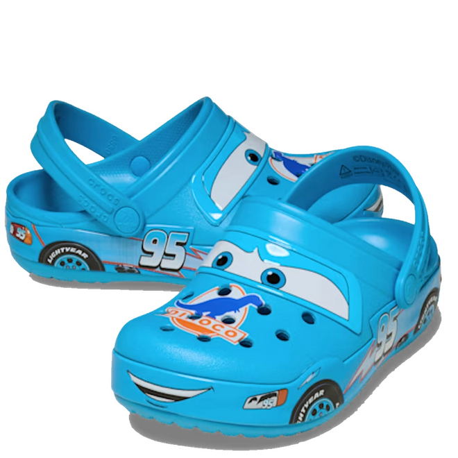 Crocs Kids Toddlers - Classic Clog K Lightning McQueen Dinoco Blue